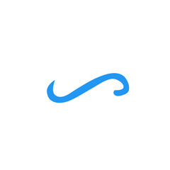 blue swirl swoosh element 