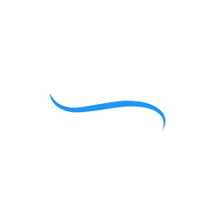 blue swirl swoosh element 