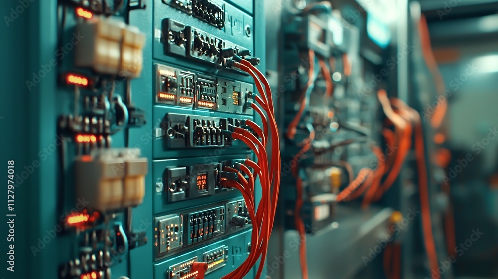 Poster photograph of a modern earthquake detection control panel displaying real time data from a network o