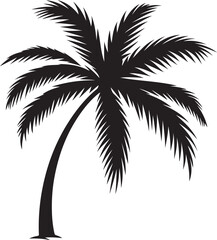 Palm Tree silhouette vector illustration design