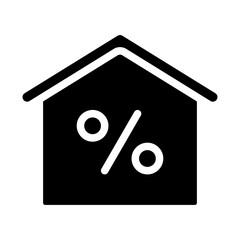 Home Loan Solid Icon