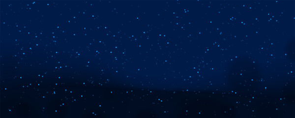 Winter Snowflakes on a Blue Background Design Vector