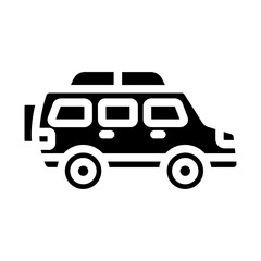 Offroad Car Solid Icon