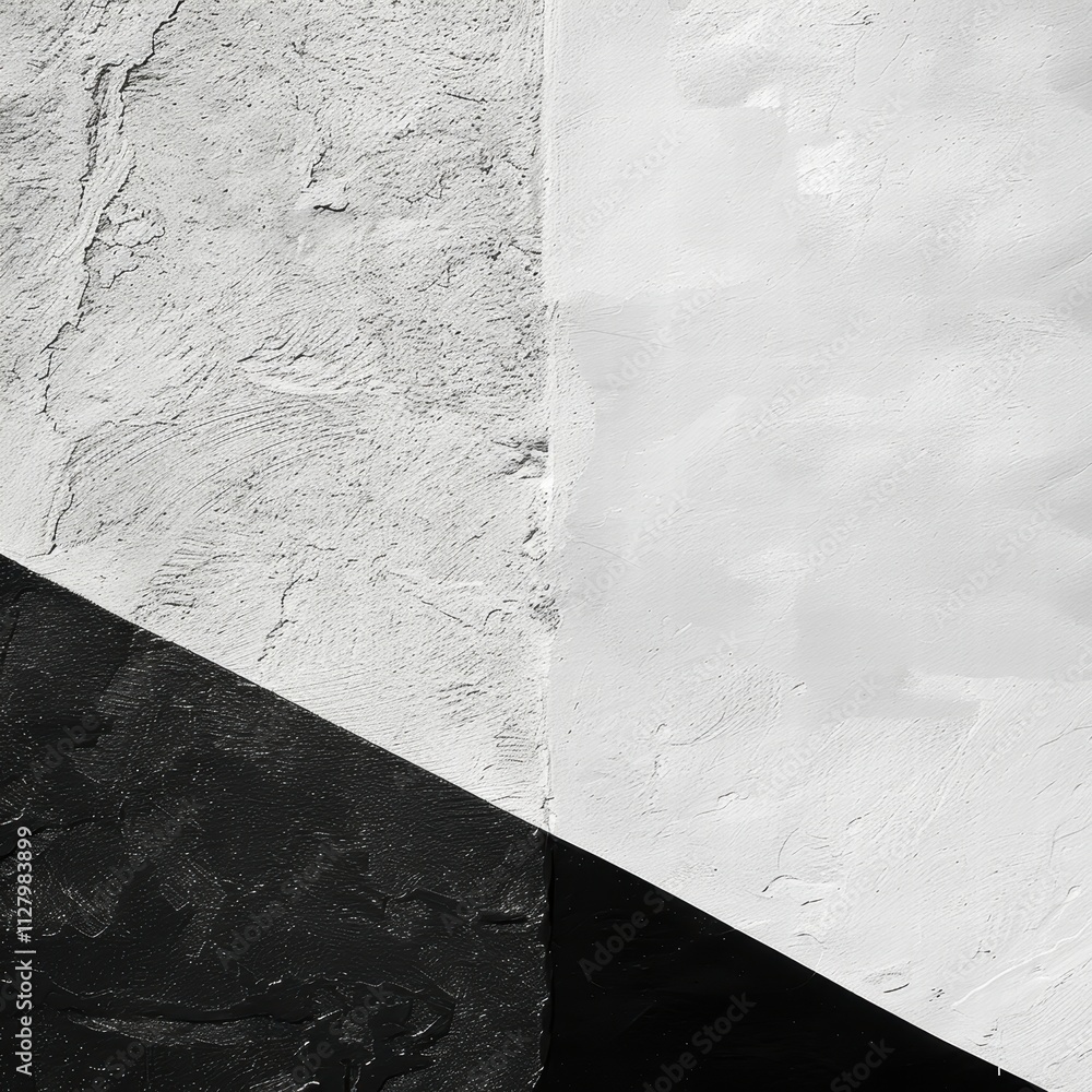 Poster abstract black white texture with geometric shapes and patterns