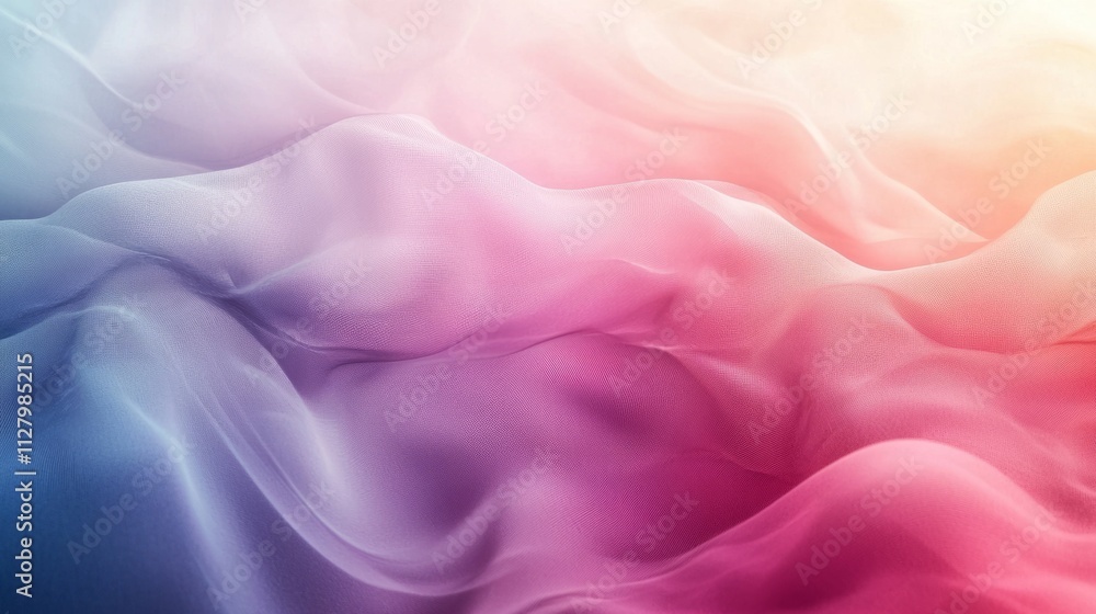 Aufkleber graceful hues of pastel colors intertwine, smoothly merging to create an ethereal atmosphere filled 