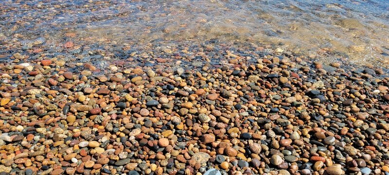rocks on a michigan beach 2 - Powered by Adobe