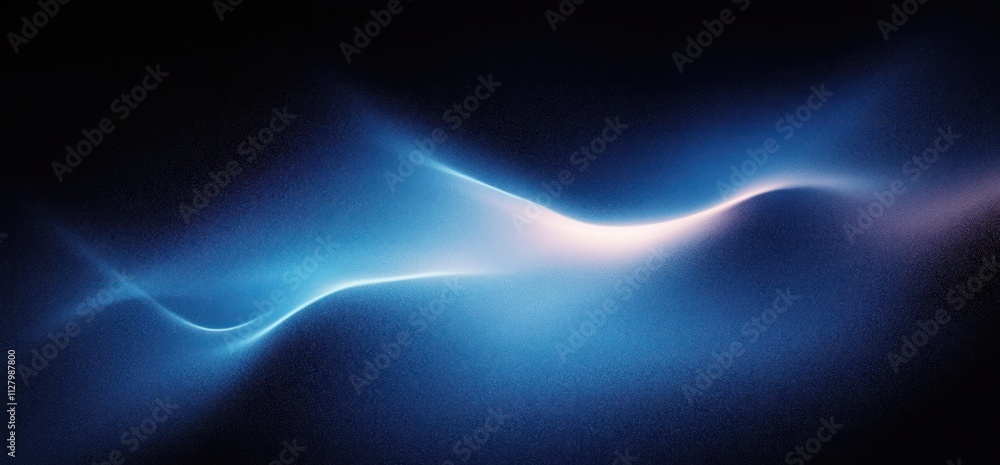 Leinwandbilder dynamic glowing blue abstract background with dark grainy texture and smooth color flow for modern d