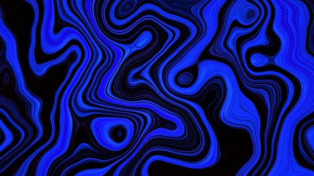 Blue abstract art with Abstract blue and black swirling patterns suitable for background designs, trippy graphics, artistic projects, and modern digital art creations