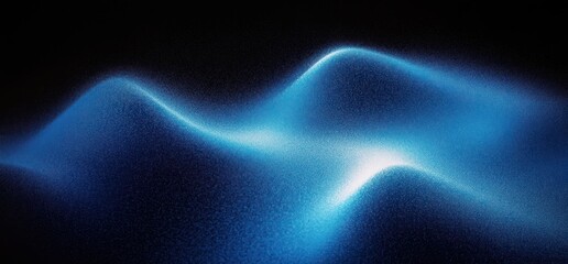 Abstract blue black gradient background glowing texture dynamic minimal design vibrant wave cover wallpaper poster header