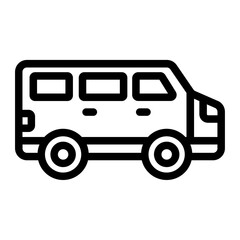 Minibus Car icon