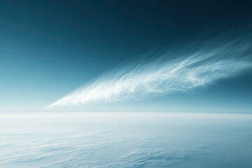 Soft Diffused Heat Waves in Clear Sky Backdrop