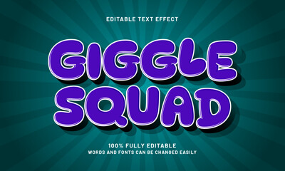 giggle squad editable text effects with a happy and kids theme