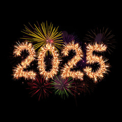 2025 year fireworks AI