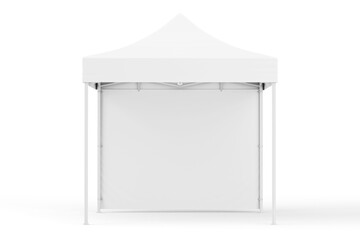 3D Render of Display Tent Mockup 3x3m for Advertising Design