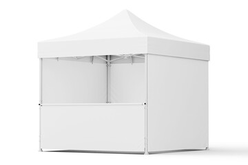 3D Render of Display Tent Mockup 3x3m for Advertising Design