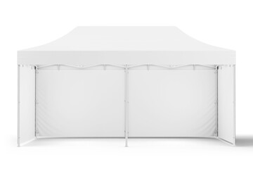 3D Render of Display Tent Mockup 3x4.5m for Advertising Design