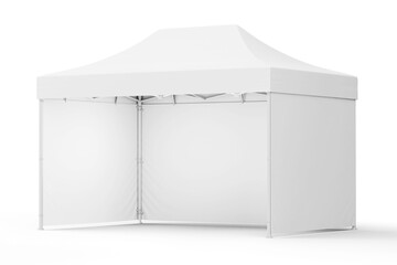 3D Render of Display Tent Mockup 3x6m for Advertising Design
