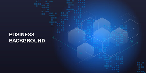 Modern blue creative economy investment report chart arrow up illustration background	
