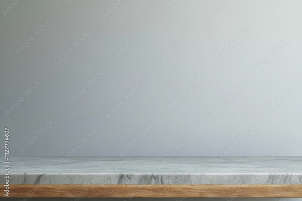 Aufkleber minimalist countertop with a smooth gradient background.