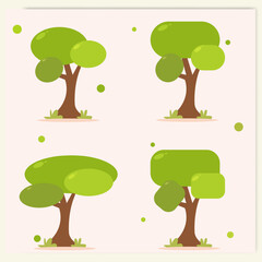 Collection of vector trees