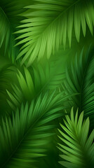 Lush Tropical Leaves Illustration