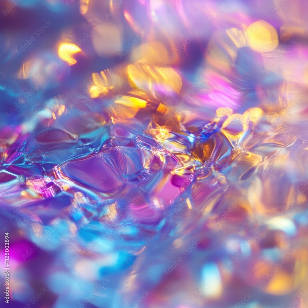 Poster colorful abstract background with dynamic light bokeh effects