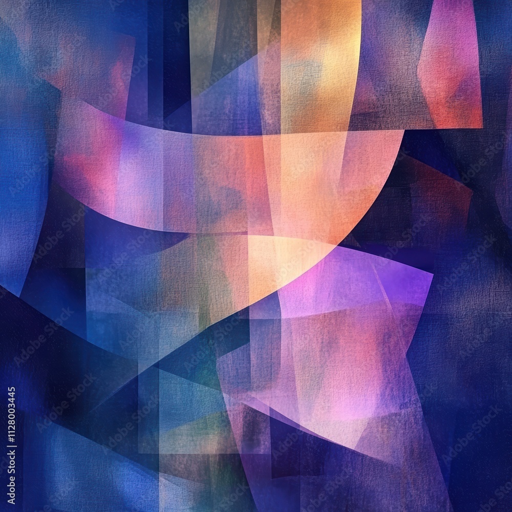 Poster abstract geometric background with soft color gradients and shapes