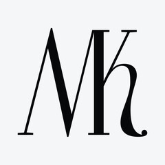 mk initial letter symbol design