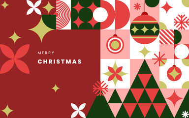 Christmas. Vector geometric christmas. flat pattern element design, pattern fashionable simple modern minimal design, background and New Year's elements. Illustration vector 10 eps.