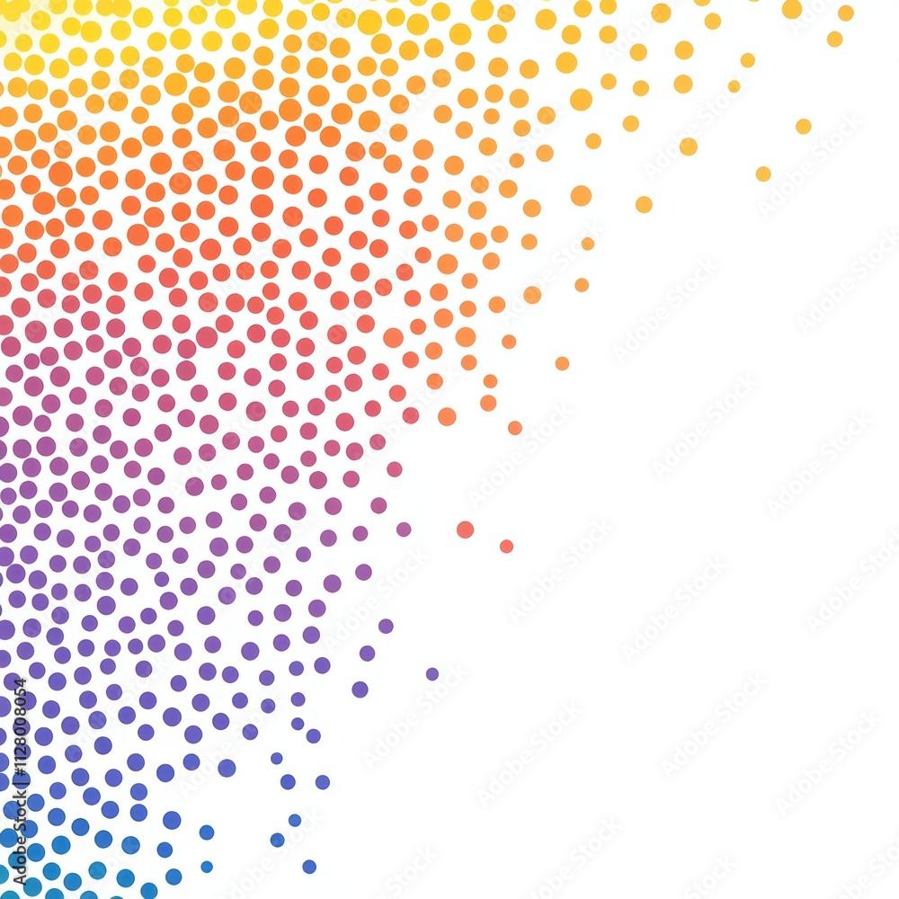 Poster abstract colorful dots gradient background for modern designs