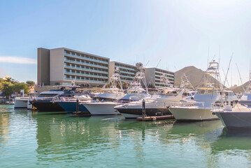 Fototapeta premium Yachts in marina