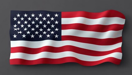 Fototapeta premium Independence Day American Flag Minimalist Background 4th of July Celebration