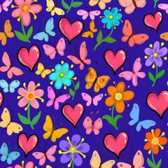 Fototapeta premium seamless floral pattern
