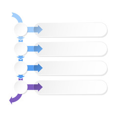 Infographic with 4 steps, process or options.