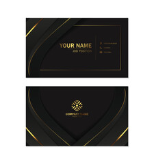 luxury abstract business card design