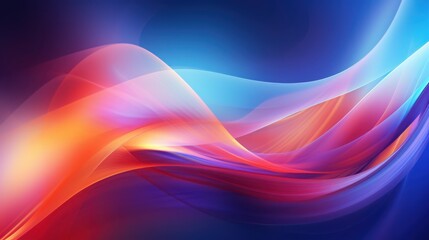 Fototapeta premium Abstract Colorful Waves Flowing Dynamically