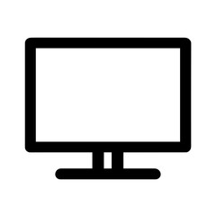 Computer Monitor Symbol Representing Technology, Display, and Digital Workspaces