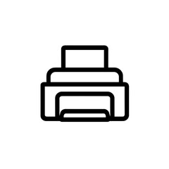 Printer Symbol Representing Office Printing, Documents, and Business Work