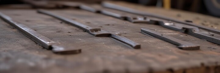 Steel plate with rivets and pipes under a welding torch, welding equipment, metalworking tools, manufacturing techniques
