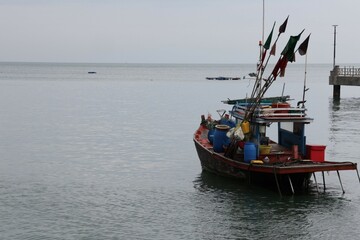 fishing boats on the river