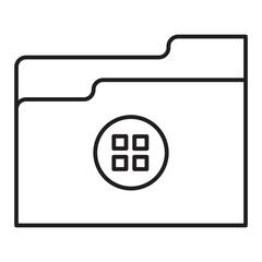 Fototapeta premium File View Icon Outline