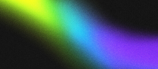 Grainy rainbow color gradient background blazing noise texture effect banner in the background