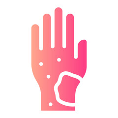 skin cancer gradient icon