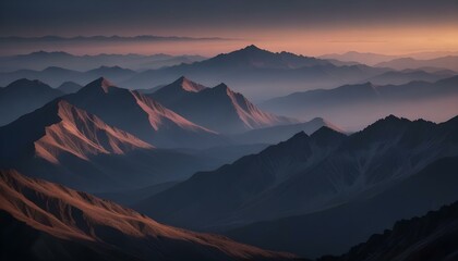 Mountain Background Mount Everest Sunset Sunrise Landscape Natural Beauty Peaks Hills Volcano View