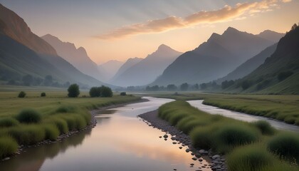 Mountain Background Mount Everest Sunset Sunrise Landscape Natural Beauty Peaks Hills Volcano View