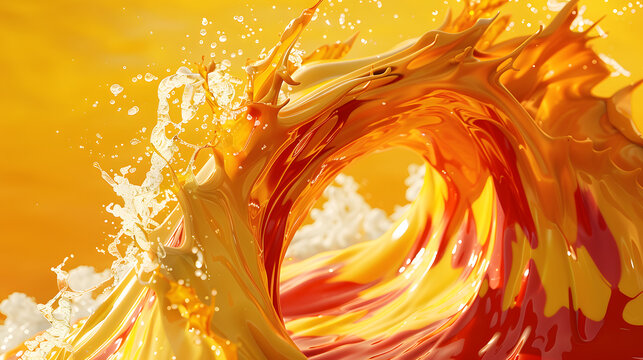 Get lost in a captivating explosion of vivid, swirling colors, ideal for artistic projects and dynamic backgrounds. Allow it to ignite your imagination and fuel your creative endeavors