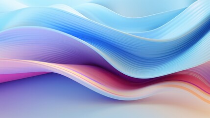 Fototapeta premium Abstract Pastel Waves Flowing Seamlessly