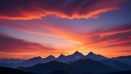 Mountain Background Mount Everest Sunset Sunrise Landscape Natural Beauty Peaks Hills Volcano View