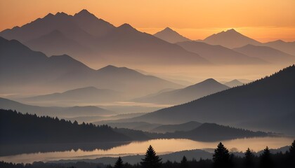 Mountain Background Mount Everest Sunset Sunrise Landscape Natural Beauty Peaks Hills Volcano View