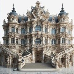 Obraz premium Baroque Palace An opulent palace showcasing Baroque architecture